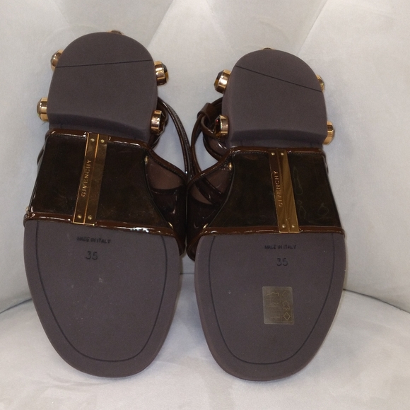 Classic Givenchy Runway embellished brown gladiators size 5 - Picture 6 of 7